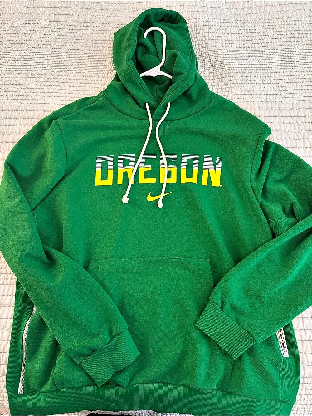 Nike Oregon Dri-FIT Green & Yellow Hoodie XL Like New